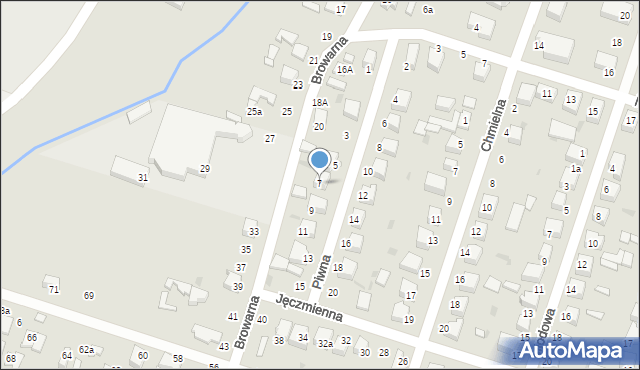 Konstantynów Łódzki, Piwna, 7, mapa Konstantynów Łódzki
