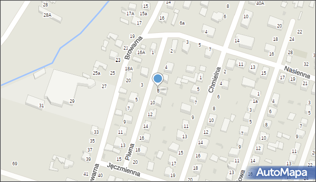 Konstantynów Łódzki, Piwna, 8, mapa Konstantynów Łódzki