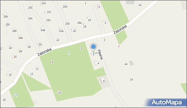 Kopaniec, Piwna, 2, mapa Kopaniec