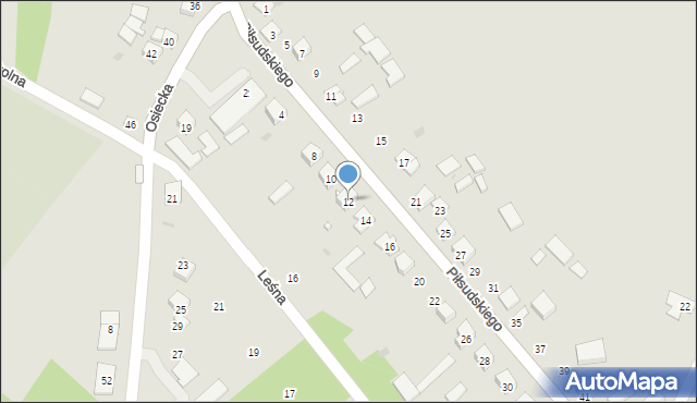Koprzywnica, Piłsudskiego Józefa, marsz., 12, mapa Koprzywnica
