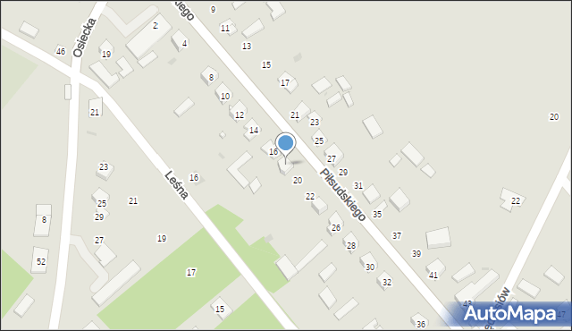 Koprzywnica, Piłsudskiego Józefa, marsz., 18, mapa Koprzywnica