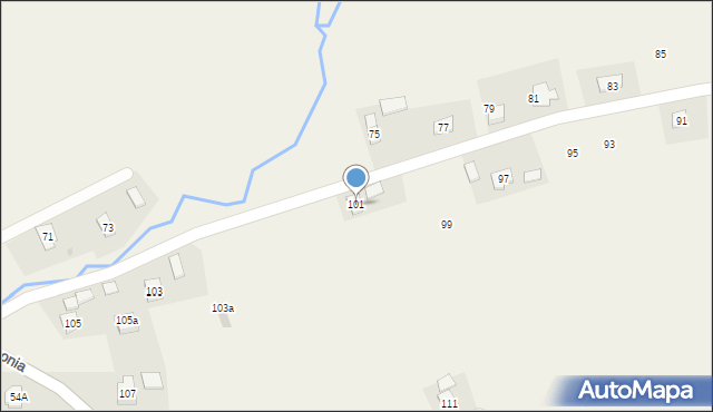 Korczyna, Pigonia Stanisława, 101, mapa Korczyna