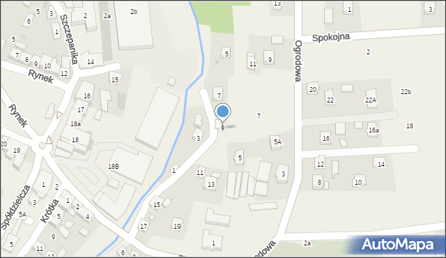 Korczyna, Pigonia Stanisława, 9, mapa Korczyna