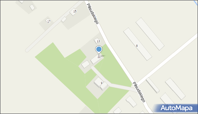 Koroszczyn, Piłsudskiego Józefa, marsz., 11, mapa Koroszczyn