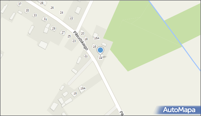 Koroszczyn, Piłsudskiego Józefa, marsz., 14, mapa Koroszczyn
