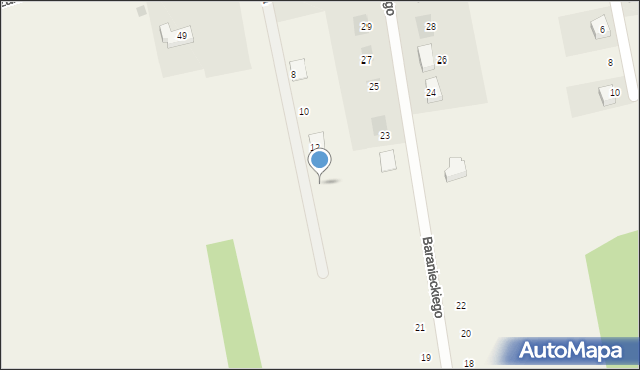 Kościelec, Piaskowa, 14, mapa Kościelec