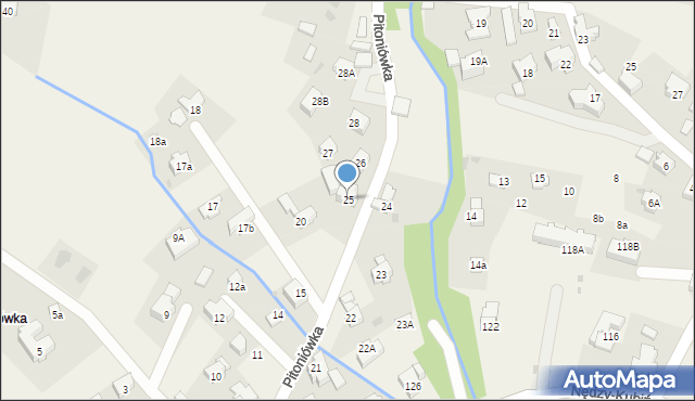 Kościelisko, Pitoniówka, 25, mapa Kościelisko