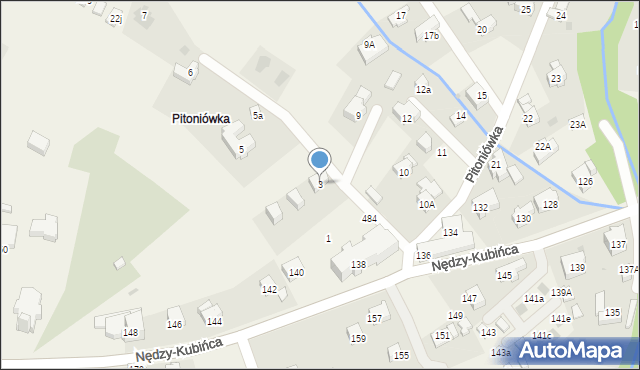 Kościelisko, Pitoniówka, 3, mapa Kościelisko