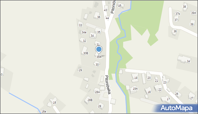 Kościelisko, Pitoniówka, 30A, mapa Kościelisko