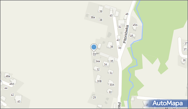 Kościelisko, Pitoniówka, 33, mapa Kościelisko