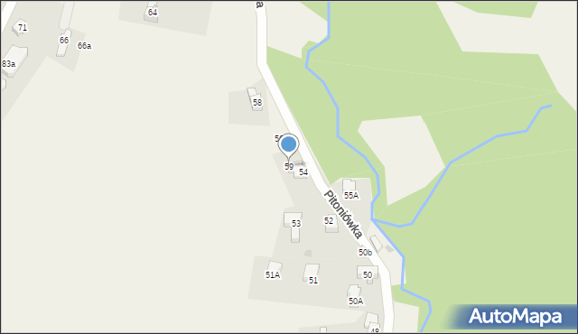 Kościelisko, Pitoniówka, 59, mapa Kościelisko