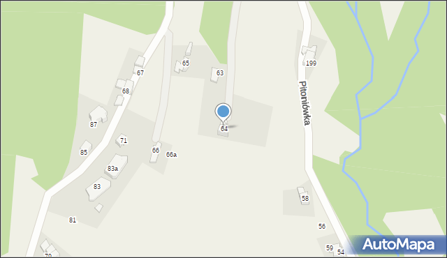 Kościelisko, Pitoniówka, 64, mapa Kościelisko