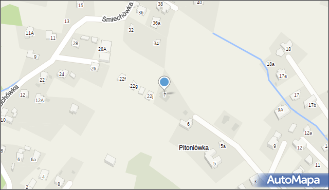 Kościelisko, Pitoniówka, 7, mapa Kościelisko