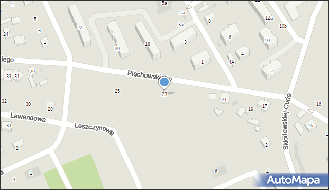 Kościerzyna, Piechowskiego Alojzego, 23, mapa Kościerzyna