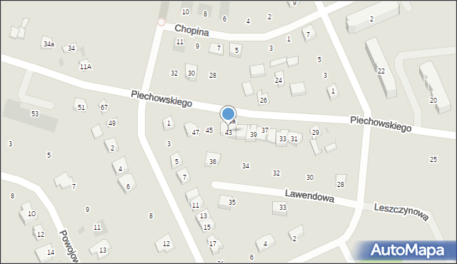 Kościerzyna, Piechowskiego Alojzego, 43, mapa Kościerzyna