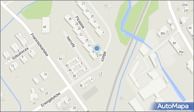 Koszalin, Picassa Pablo, 1, mapa Koszalina