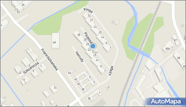 Koszalin, Picassa Pablo, 17, mapa Koszalina