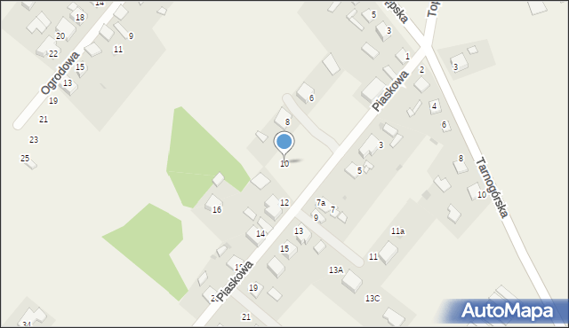 Koty, Piaskowa, 10, mapa Koty