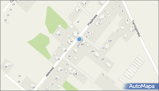 Koty, Piaskowa, 15A, mapa Koty