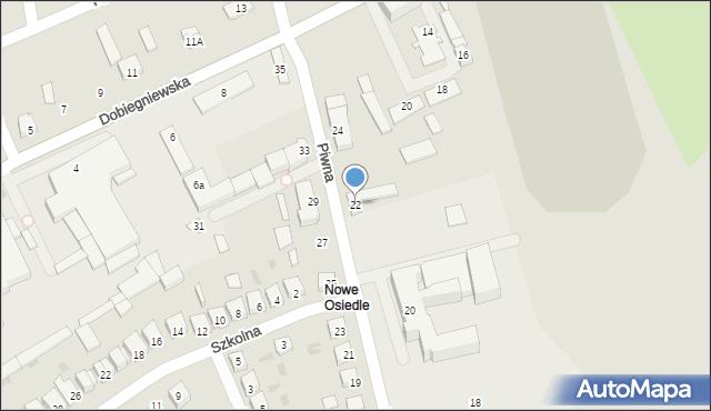 Kowal, Piwna, 22, mapa Kowal