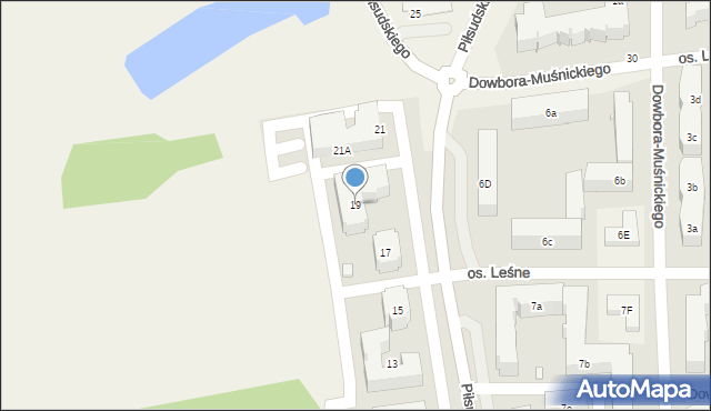 Koziegłowy, Piłsudskiego Józefa, marsz., 19, mapa Koziegłowy