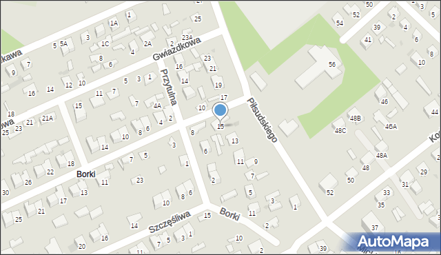 Kozienice, Piłsudskiego Józefa, marsz., 15, mapa Kozienice