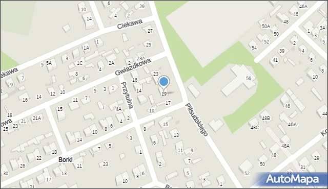 Kozienice, Piłsudskiego Józefa, marsz., 19, mapa Kozienice