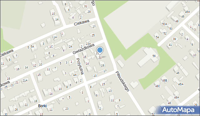 Kozienice, Piłsudskiego Józefa, marsz., 21, mapa Kozienice