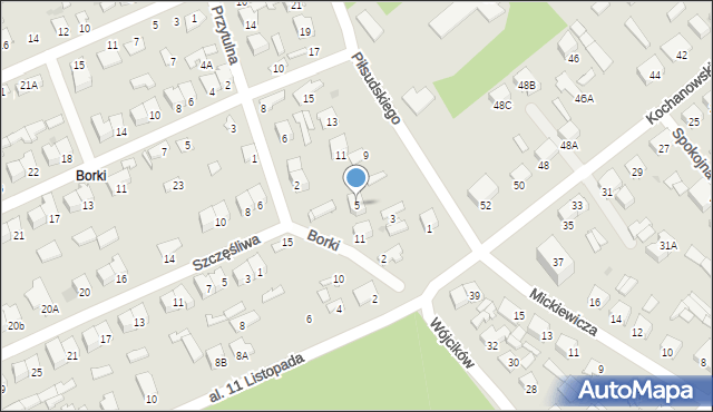 Kozienice, Piłsudskiego Józefa, marsz., 5, mapa Kozienice