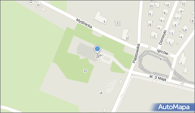 Kraków, Piastowska, 18, mapa Krakowa