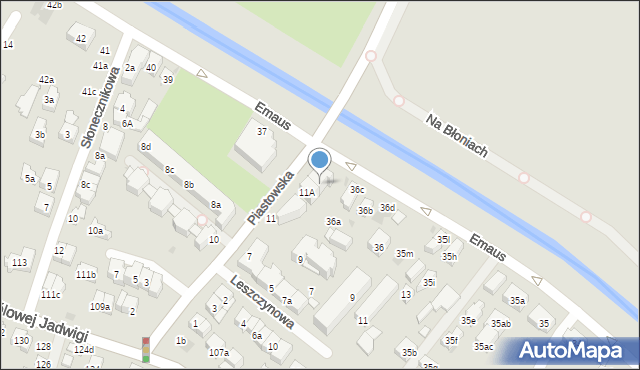 Kraków, Piastowska, 15, mapa Krakowa