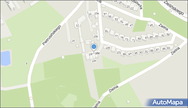 Kraków, Pietrusińskiego Jana, 10e, mapa Krakowa