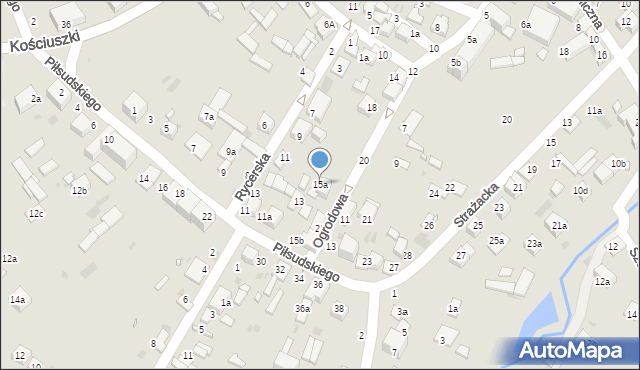 Kraśnik, Piłsudskiego Józefa, marsz., 15a, mapa Kraśnik