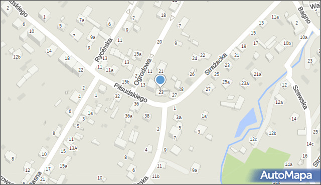 Kraśnik, Piłsudskiego Józefa, marsz., 23, mapa Kraśnik