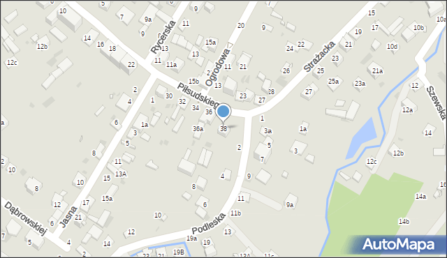 Kraśnik, Piłsudskiego Józefa, marsz., 38, mapa Kraśnik