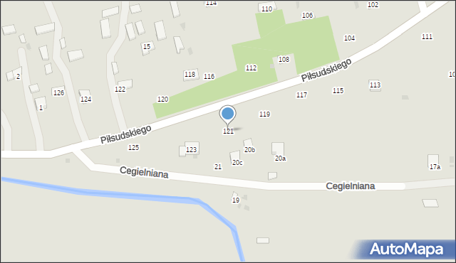 Krasnystaw, Piłsudskiego Józefa, marsz., 121, mapa Krasnystaw