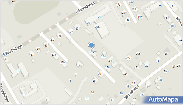 Krasnystaw, Piłsudskiego Józefa, marsz., 27a, mapa Krasnystaw