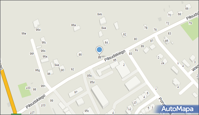 Krasnystaw, Piłsudskiego Józefa, marsz., 88, mapa Krasnystaw