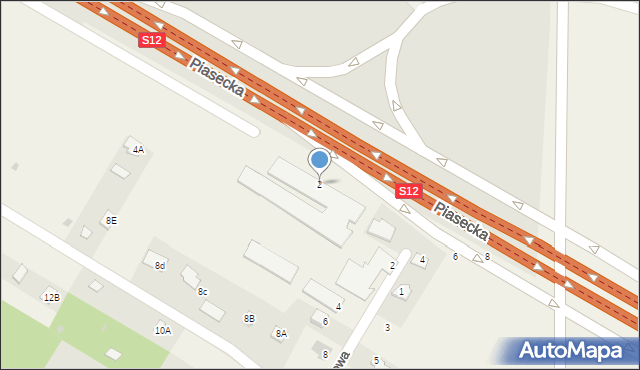 Krępiec, Piasecka, 2, mapa Krępiec