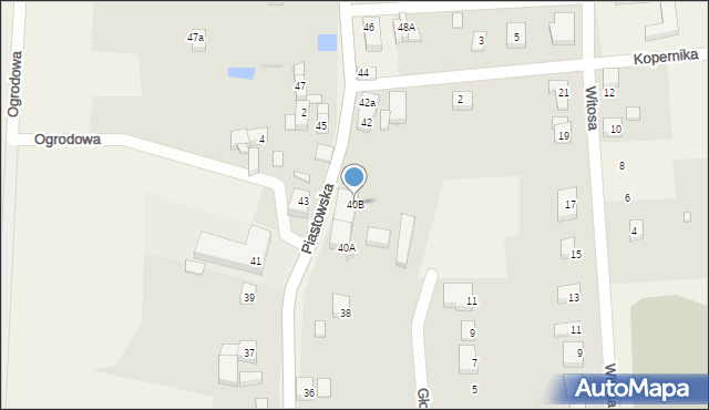 Krotoszyce, Piastowska, 40B, mapa Krotoszyce