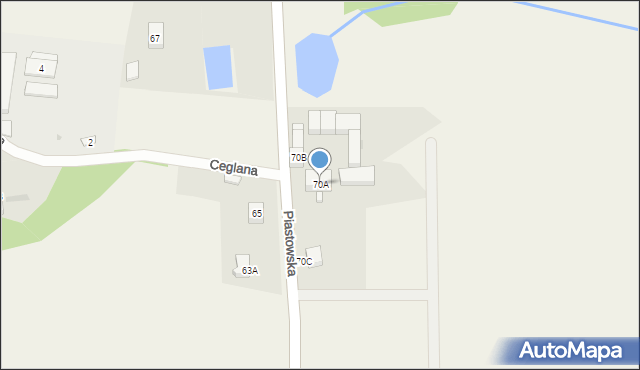 Krotoszyce, Piastowska, 70A, mapa Krotoszyce