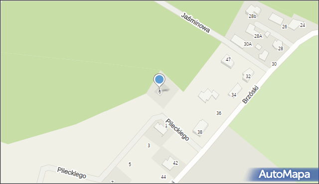 Kruki, Pileckiego Witolda, rtm., 6, mapa Kruki