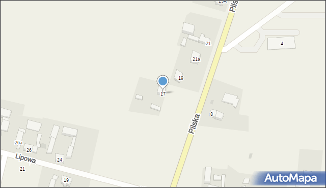 Kruszewo, Pilska, 17, mapa Kruszewo