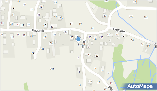 Krzeczów, Piaski, 2, mapa Krzeczów