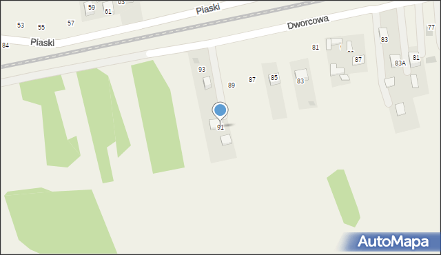 Krzeczów, Piaski, 91, mapa Krzeczów