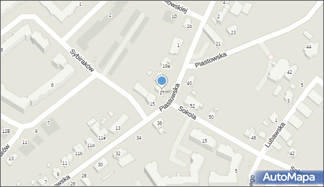 Kwidzyn, Piastowska, 17, mapa Kwidzyn