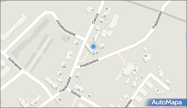 Kwidzyn, Piastowska, 21, mapa Kwidzyn