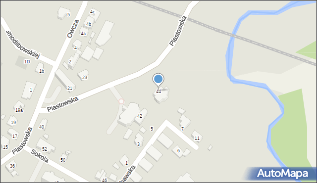 Kwidzyn, Piastowska, 44, mapa Kwidzyn