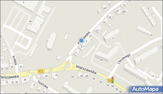 Kwidzyn, Piastowska, 6, mapa Kwidzyn