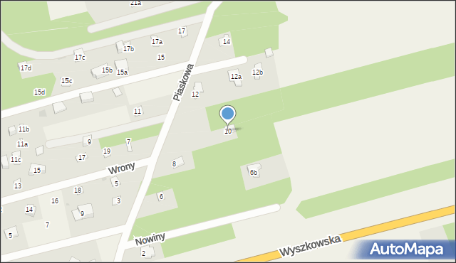 Łacha, Piaskowa, 10, mapa Łacha